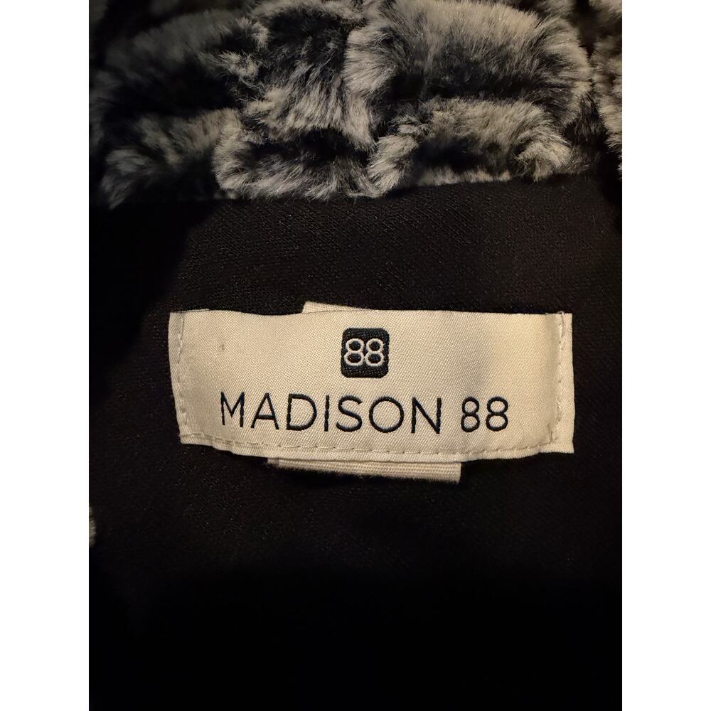 Madison 88 Faux Fur Poncho, Women's One Size - Picture 2 of 5